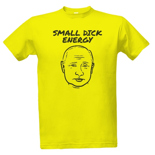 Tričko s potiskem Vladimir Putin: Small dick energy